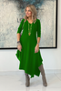 Long Sleeves V Neck Total Comfort Dress C (5873935483034)
