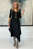 Long Sleeves V Neck Total Comfort Dress C (5873935483034)