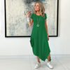Short Sleeves Round Neck Total Comfort Dress C (6309227888814)