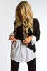 Shirt Extender Skirt - Shirt Fabric / White (5287626145946)