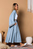 Skyline Abaya & Pleated Skirt Linen Ensemble