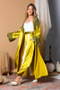 Chartreuse Charm Silk Abaya Set