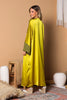 Chartreuse Charm Silk Abaya Set