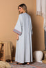 Ash Linen Kuffiyeh Inspired Abaya and Dress Set