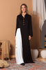 Noir Et Blanc Belted Jersey Maxi Dress