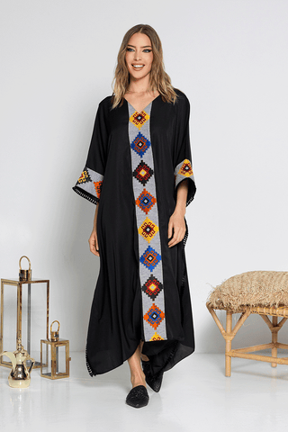 Sadu Noir Kaftan