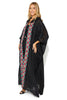 Amal Hooded Abaya with Colorful Embroidered Borders