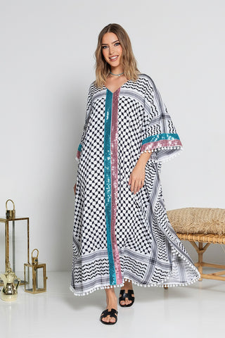 Double Dazzle Kuffiyeh Kaftan