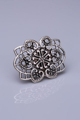 Silver Plated Magnetic Brooch - Nurai (1649693982764)