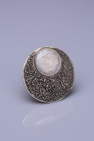 Silver Plated Magnetic Brooch - Luna (1649714495532)