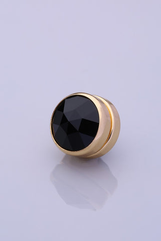 Gold Plated Scarf Magnet - Black (1649610620972)