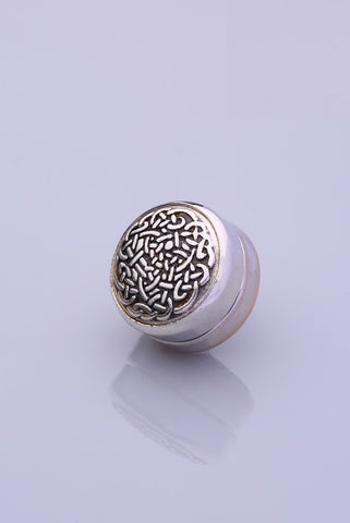 Silver Plated Scarf Magnet Zamak - Cali (1649646272556)
