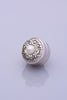 Silver Plated Scarf Magnet Matt Pearl - White (1649644765228)