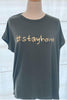 Stay Home Asymmetrical Tee - Olive (4935493615749)
