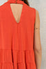 Strappy Crew Neck Top - Burnt Orange - Gingerlining (9041423697)