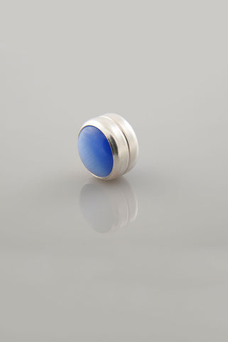 Silver Plated Scarf Magnet - Sky Blue (1872950263852)