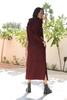 Hoodie Dress In French Terry Fabric & Side Slits (7511925260532) (7512050073844)