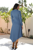 Long Sleeves Asymmetric Hem Knit Rib Dress (7504352837876)