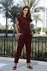 Cap Sleeves Jumpsuit In French Terry Fabric (7521072906484) (7524311335156)