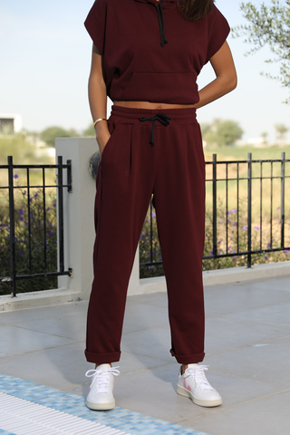 Jogger Pants In French Terry Fabric With Pull Rope (7513540264180)