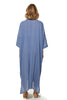 Kinda Linen Kaftan With An Oversized Pocket And Front Pleats Detailing (7907131883764)