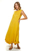 Sleeveless Jalila Cotton Jersey Frill Dress With Round Neckline (7915365728500) (7915650449652) (7915652350196)