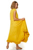 Sleeveless Jalila Cotton Jersey Frill Dress With Round Neckline (7915365728500) (7915650449652)