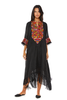 Zoe Kaftan With Chest Embroidery & Fringe Detailing (8055922196724)
