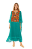 Zumurod Kaftan With Chest Embroidery & Coins Detailing (8055922819316)