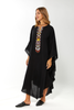 Leil Kaftan With A Long Beaded Neckline And Colorful Tassels (8055937106164)