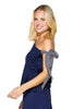 Jenna Cotton Jersey Cold Shoulder Top With Kafiya Ribbons Detailing (7749458657524) (7750059458804)