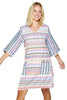 Rey V Neck Tunic Dress With Front Pokets (7749501255924)