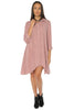 Challi Shirt / Dress - Mauve - Gingerlining (9365434385)