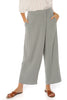 Asymmetrical Fold Over Waist Pants - Grey - Gingerlining (9366587025)