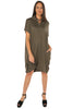 Button Down Dress - Military - Gingerlining (9365405713)