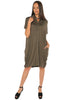 Button Down Dress - Military - Gingerlining (9365405713)