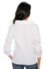 Shirt with Fluffy Long Sleeves - White (467130187814)