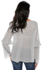Shimmer Long Sleeve Top - Silver (467560398886)
