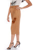 Straight Pleated Skirt with Tassel Belt (467122028582)