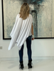 Short Sleeves Poncho Top - White (4170129014917) (5834677420186)