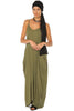 Spaghetti Strap Maxi Dress - Olive - Gingerlining (9366293137)