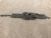 Wide Black Silver Chain Bracelet - Gingerlining (9973236433)