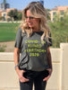 Covid Ruined My Birthday Get It Right Tee - Olive (4999621116037)
