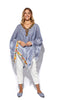 Ocean Poncho With Beaded V Neck & Embroidered Lace (7607019438324)