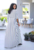 Striped Kaftan Dress (6595092742318)