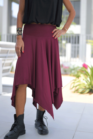 Cotton Jersey Jamila Skirt (6595899687086)
