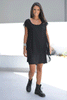 Short Sleeves Layered Chiffon Dress (6596085317806) (6596106551470)