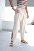 Sadu Tube Top Jumpsuit With Side Slits & detachable Straps - Beige (6596172906670)