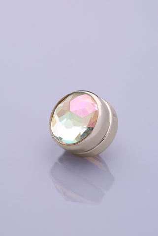 Silver Plated Scarf Magnet - Crystal (1872874143788)