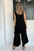 Black Cotton Harem Jumpsuit - Black (3890508660780)